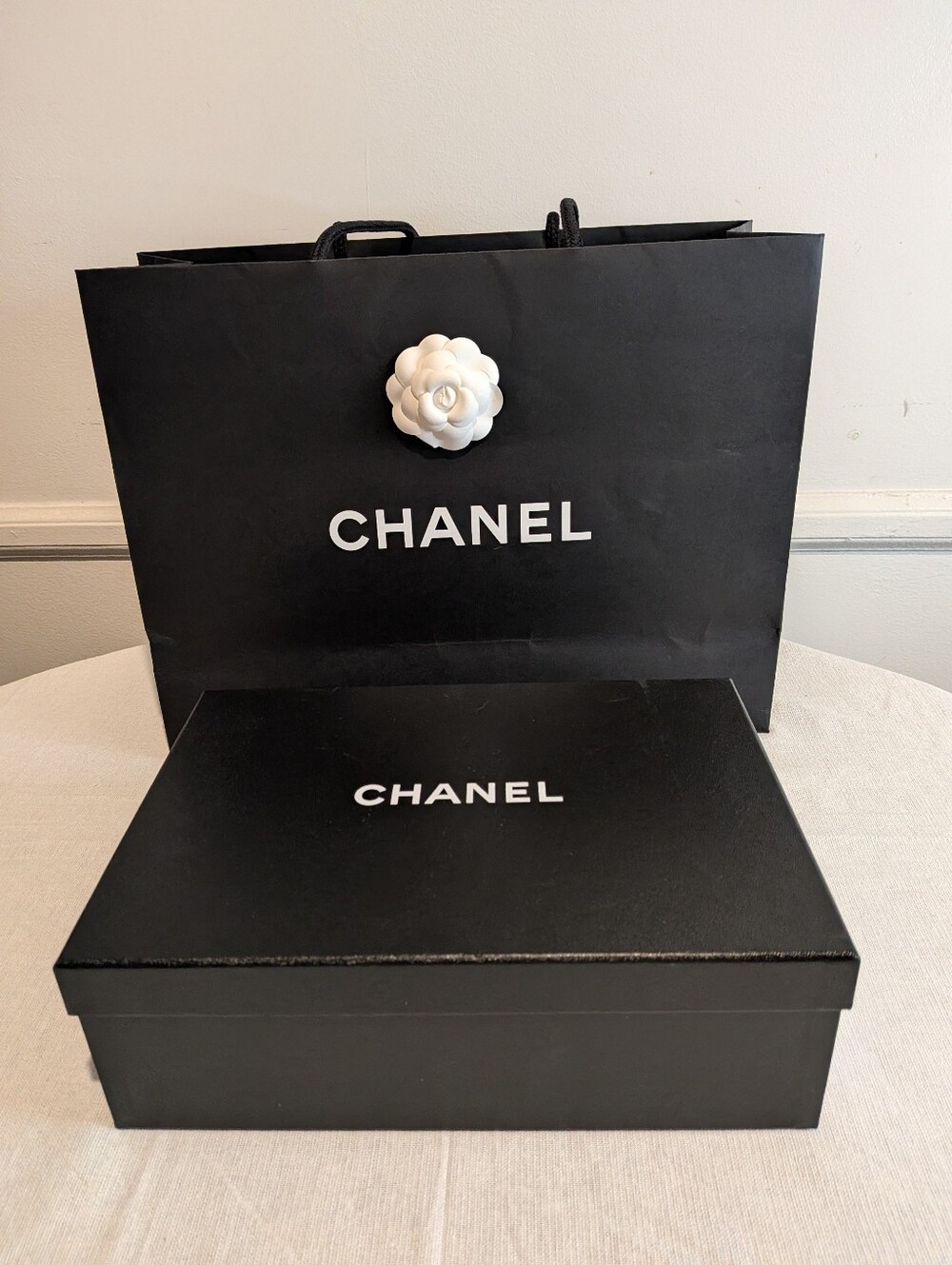 CHANEL Empty shoes Box and Shopping Bag